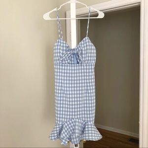 Forver21 tie front midi dress